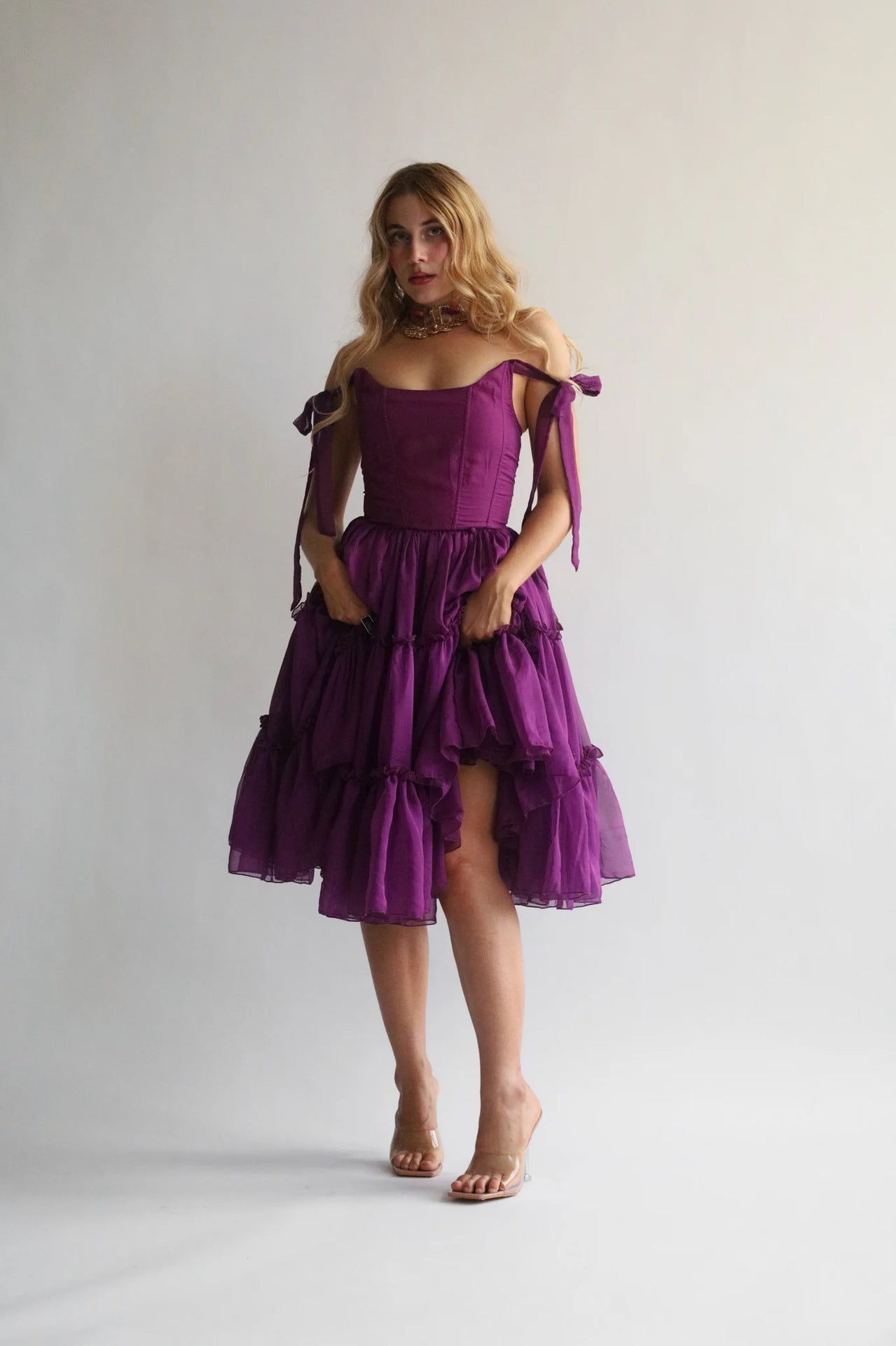 Women's Summer Fashion Temperament Wide Camisole Sleeveless Backless Dress