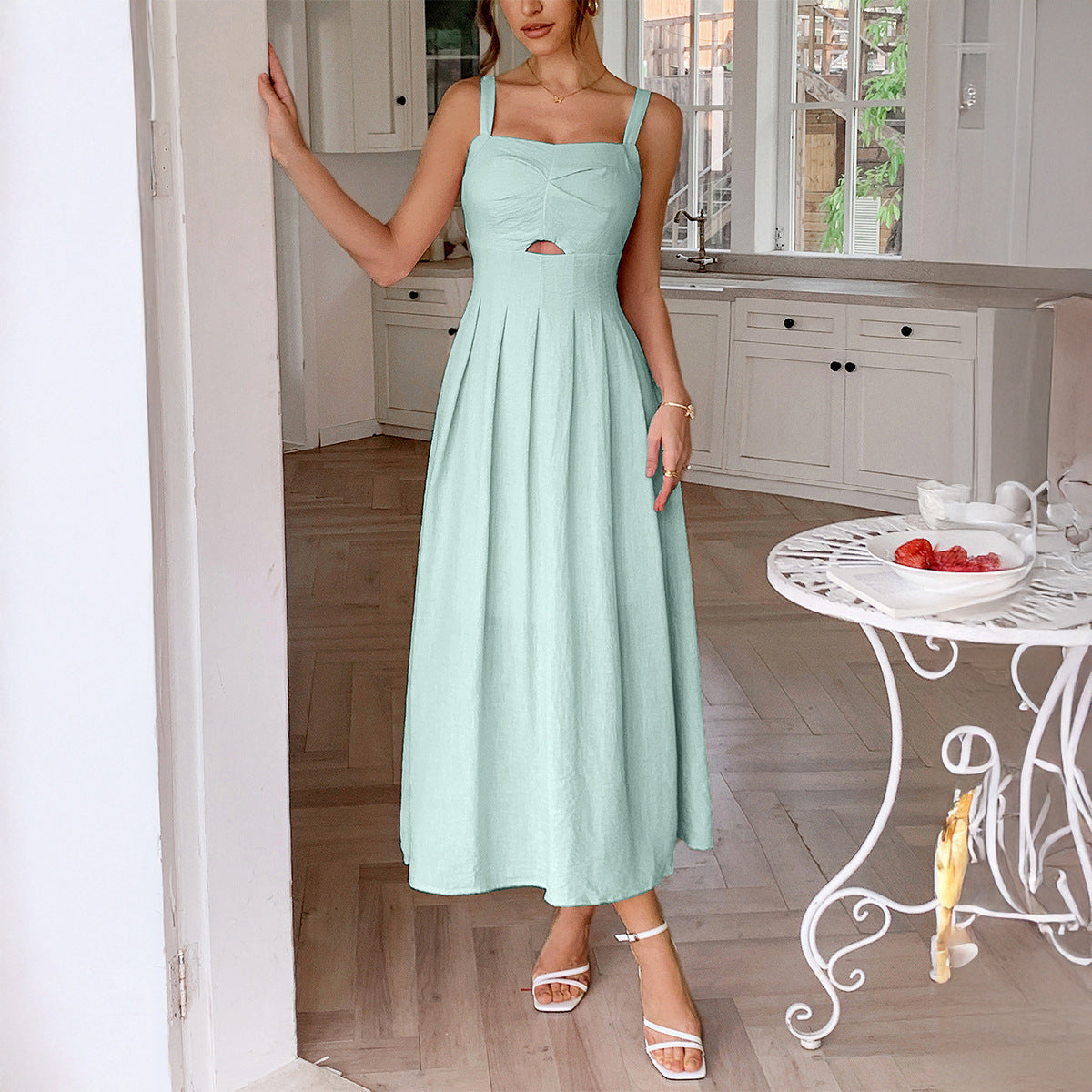 Women's Casual Vacation Spaghetti Straps High Sense Dress