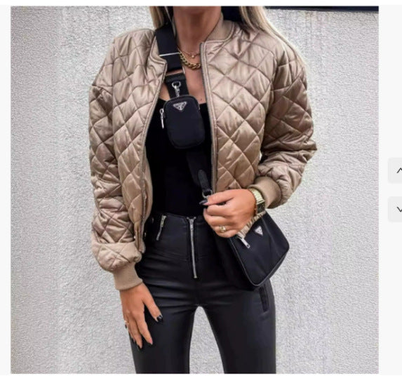 Creative Comfortable Fashion Solid Color Zipper Coats