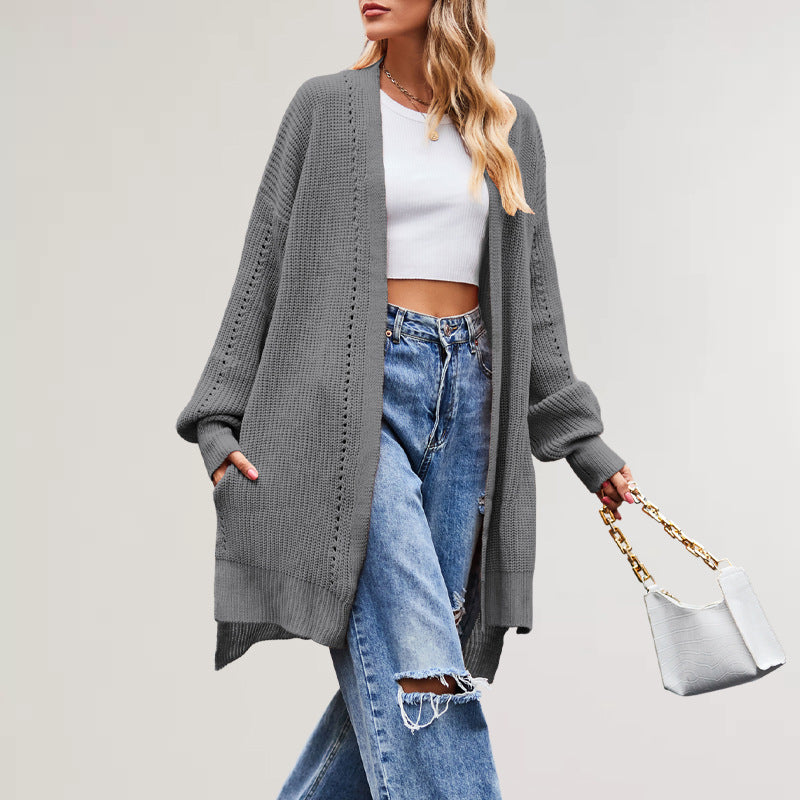 Women's Winter Autumn Solid Color Loose Knitted Sweaters