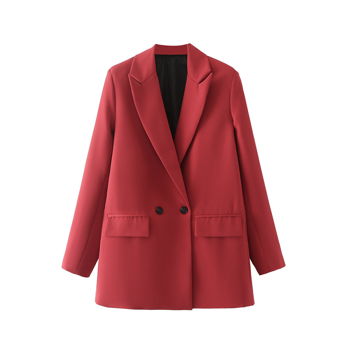 Women's Popular Beautiful Simple Loose Double-breasted Blazers
