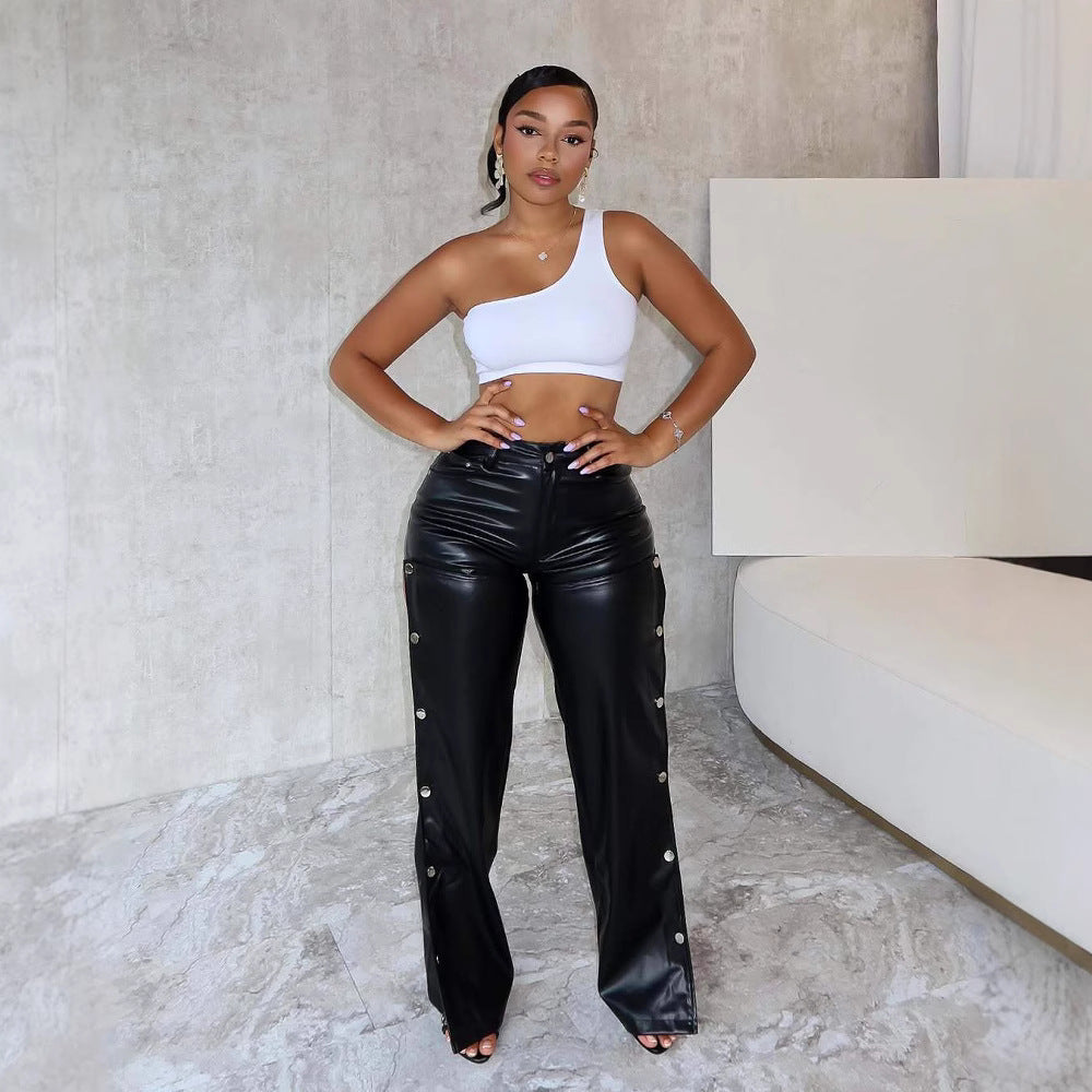 Fashion Sexy High Waist Slimming Straight Pants