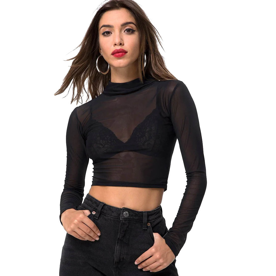 Women's Simple Sexy Slim Fit Skinny Long Blouses