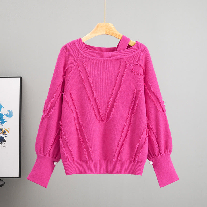 Women's European Goods Lantern Sleeve Autumn Casual Temperament Women's Sweater