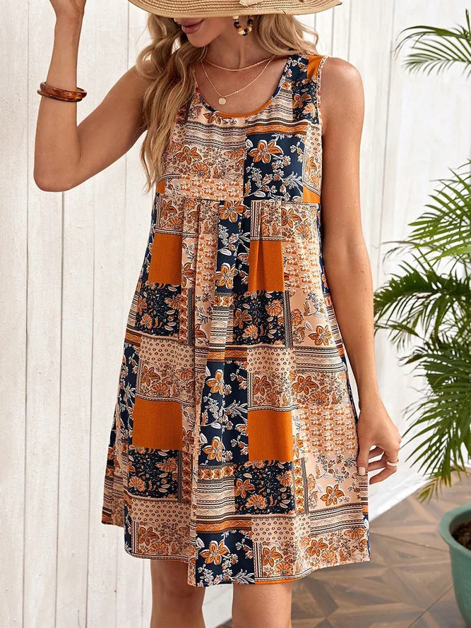 Classic Classy Women's Fashionable Printed For Dress