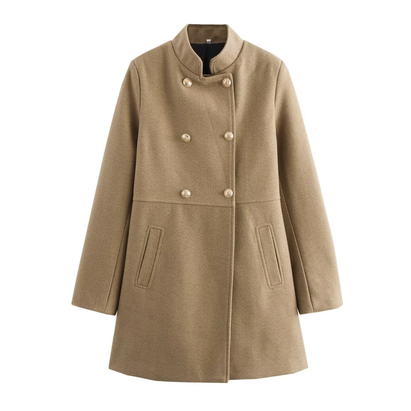 Women's New Winter French Fashion Double-breasted Coats
