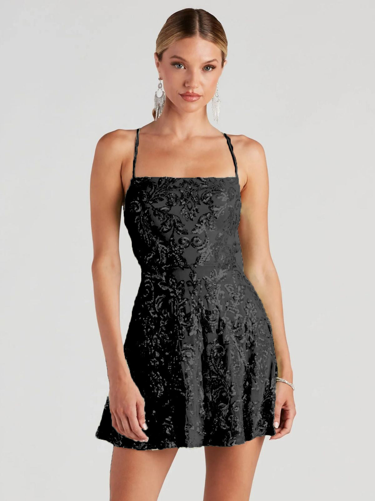 Sequined Summer Sequin Nightclub Party Dress Dresses