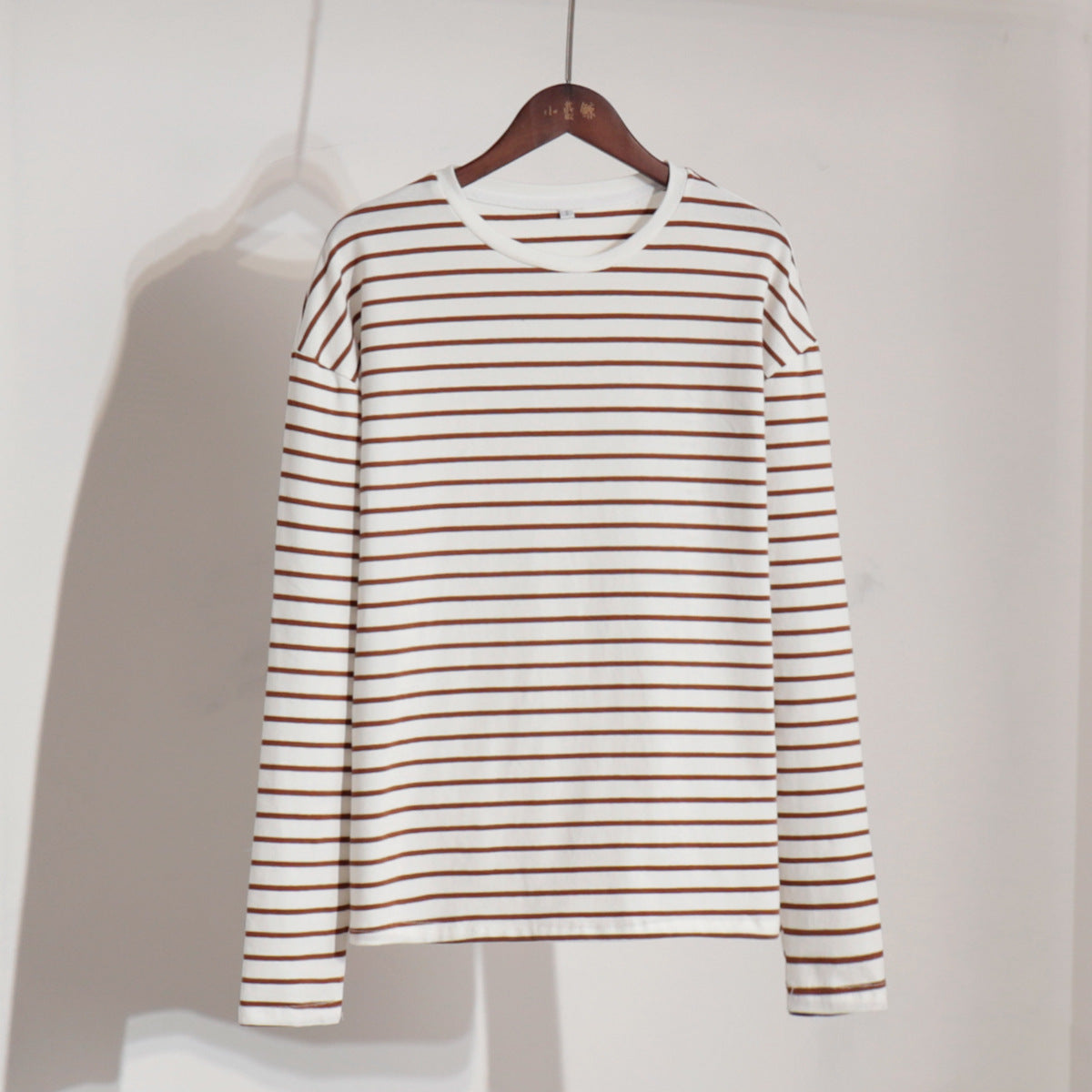 Long-sleeved Striped T-shirt Spring Trendy Wild Casual Blouses