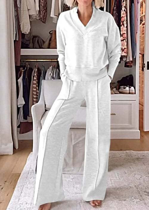 Autumn Long Sleeve Loose Wide Leg Tops