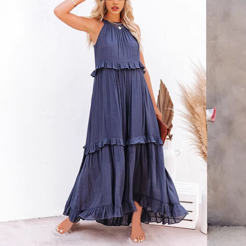 Women's Source Summer Elegant Long Floor-length Cake Dress