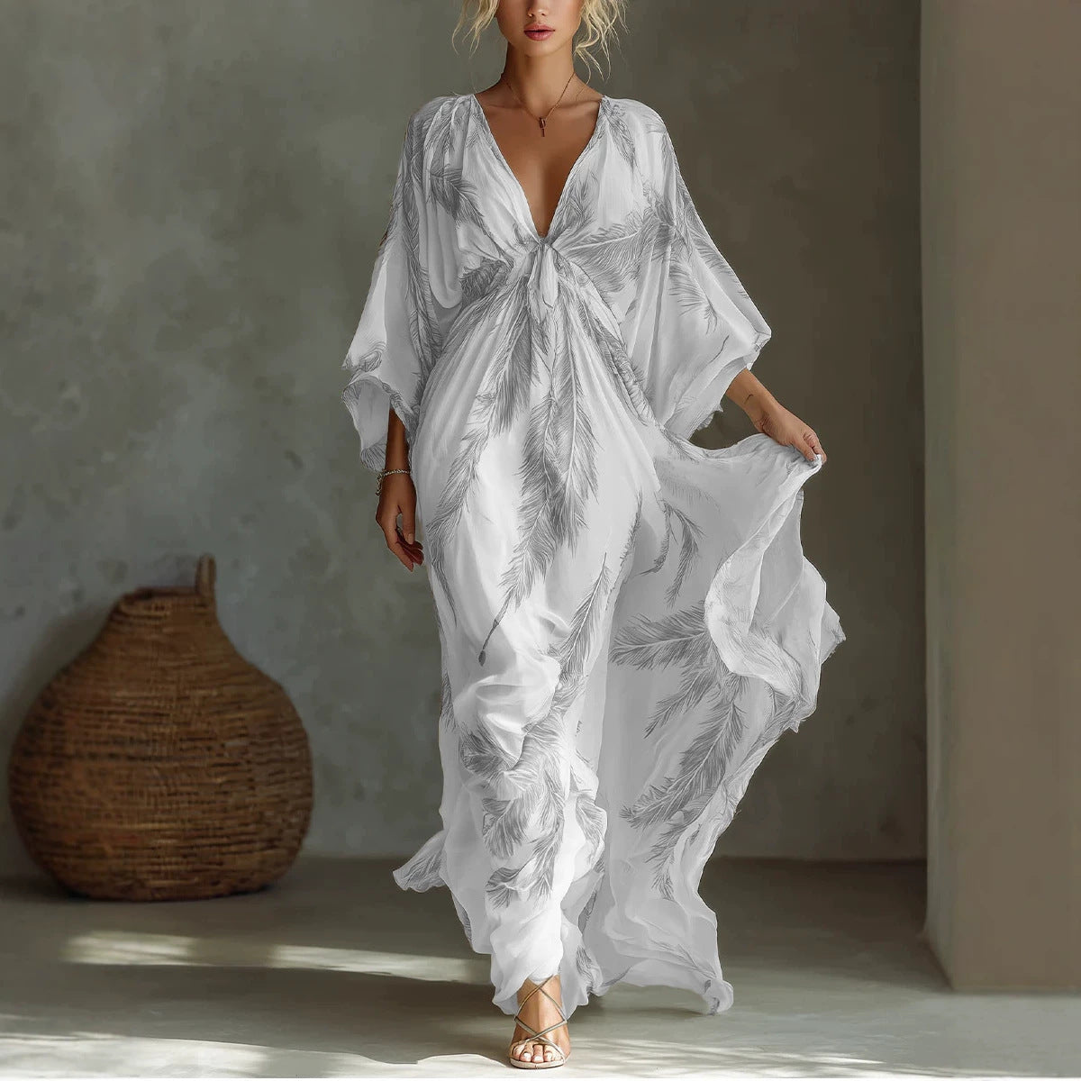 Comfortable Durable Trendy Beautiful Sleeves Long Dress