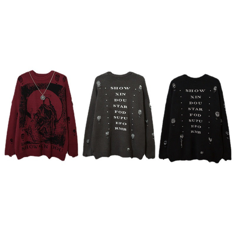 Women's & Men's & Independent Autumn Street Fashion High Sweaters