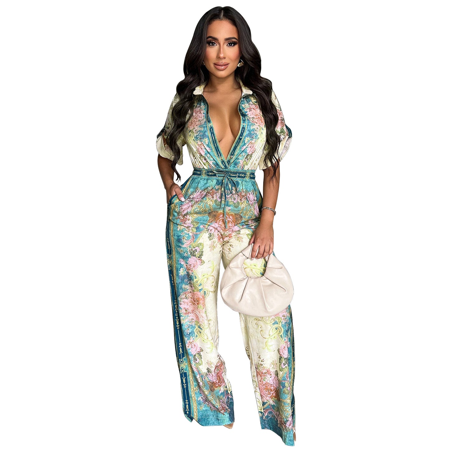 Women's Innovative Graceful Sexy Vintage Printed Jumpsuits