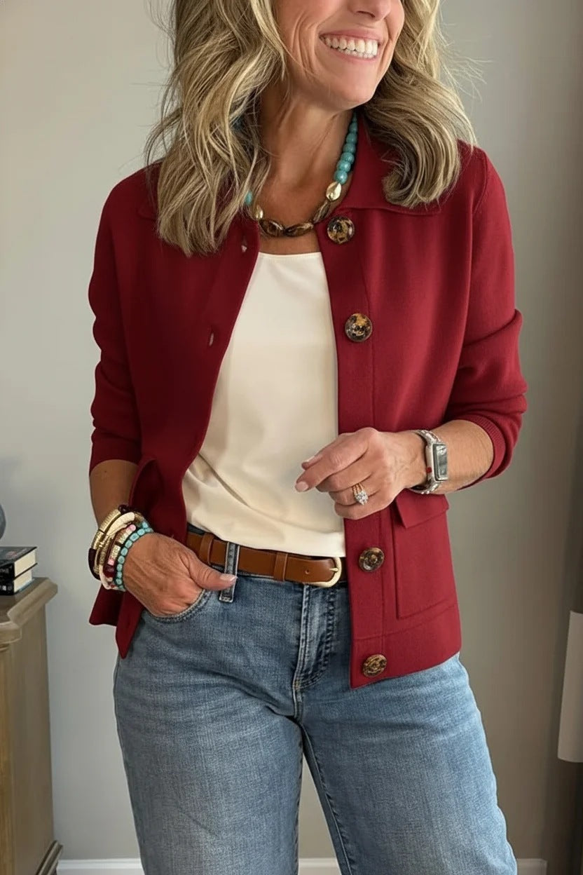 Women's Fashion Lapel Single Breasted Versatile Coats