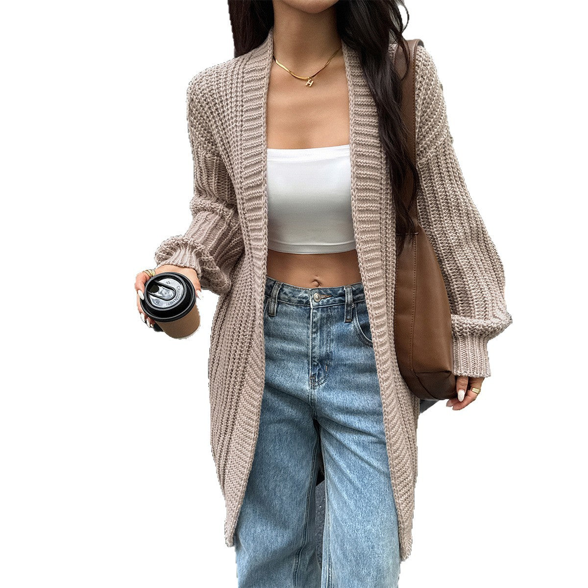 Women's Elegant Leisure Advanced Wool Overcoat Sweaters