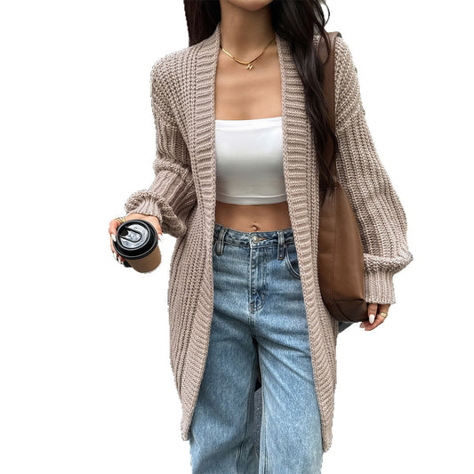 Women's Elegant Leisure Advanced Wool Overcoat Sweaters