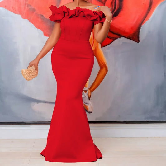 Women's Summer Sexy Fishtail Long Dress Formal Dresses