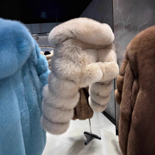 Fur Imitation Fox Warm Lapel Winter Coats