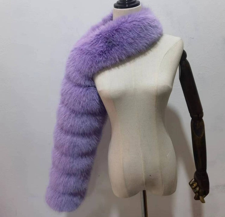 Women's Fur For Imitation Long Sleeve Shawl Coats