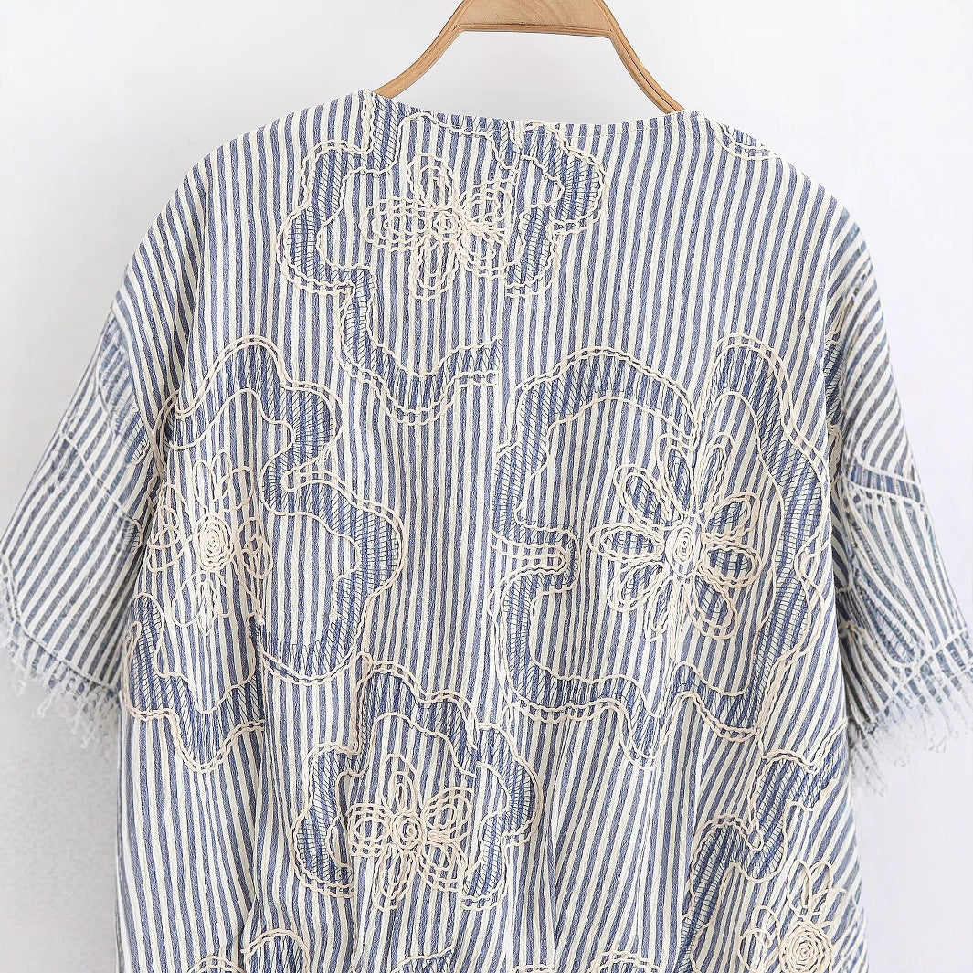 Women's Autumn Street Fashion Rope Embroidery Jackets