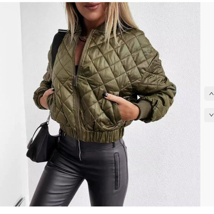 Creative Comfortable Fashion Solid Color Zipper Coats