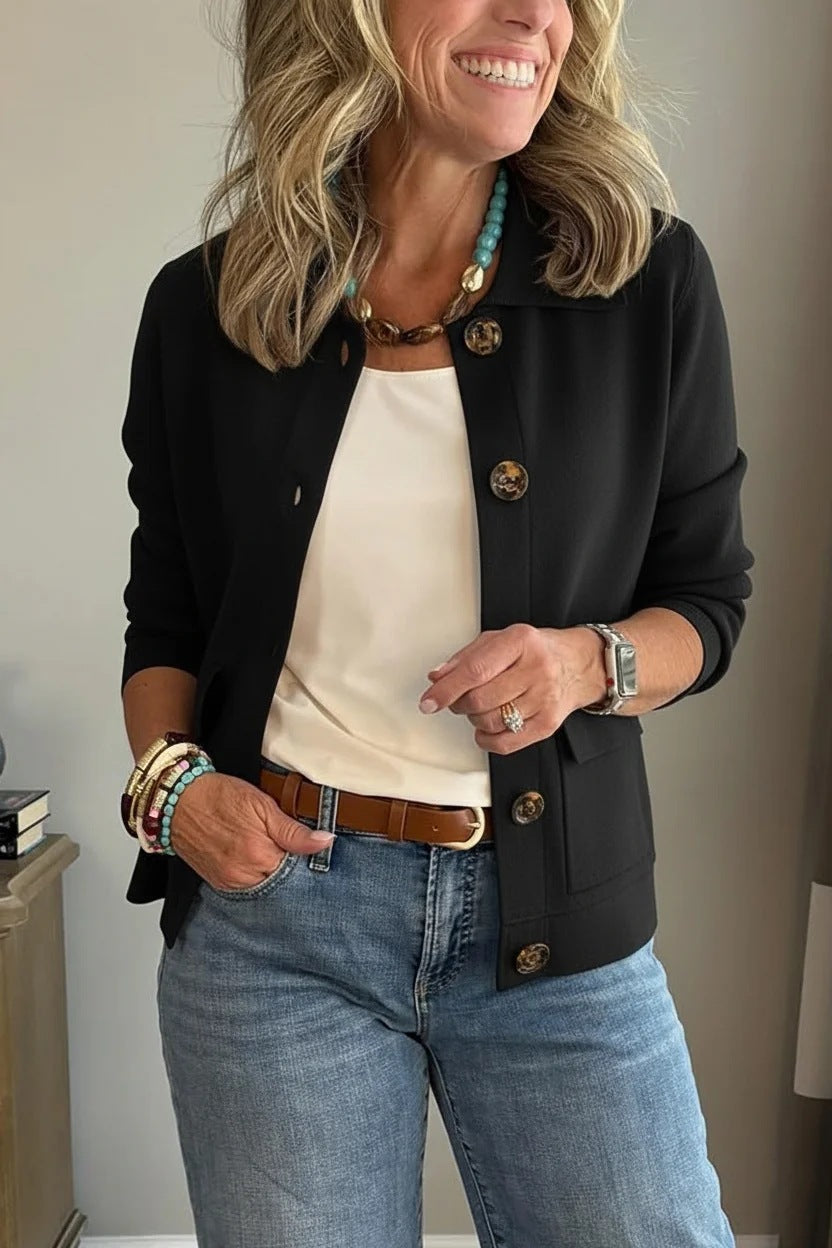 Women's Fashion Lapel Single Breasted Versatile Coats