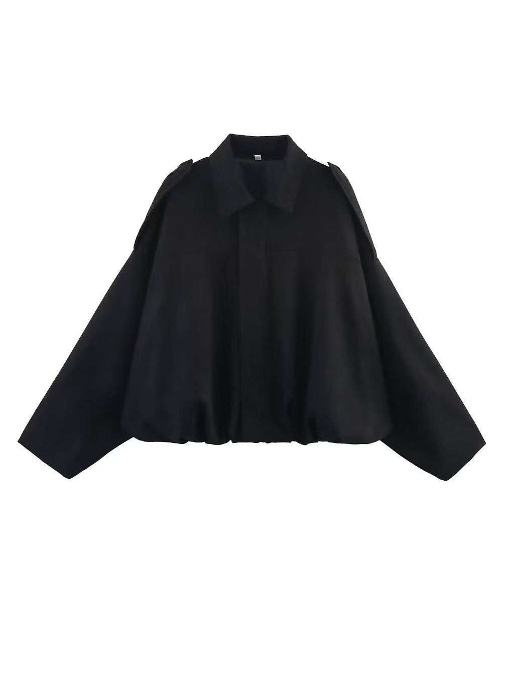 Women's Spring Fashion Pilot Batwing Sleeve Zipper Jackets