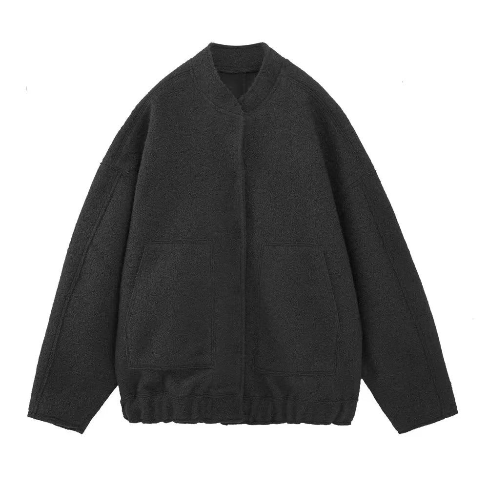 Women's Pretty Urban Casual Pilot Woolen Jackets