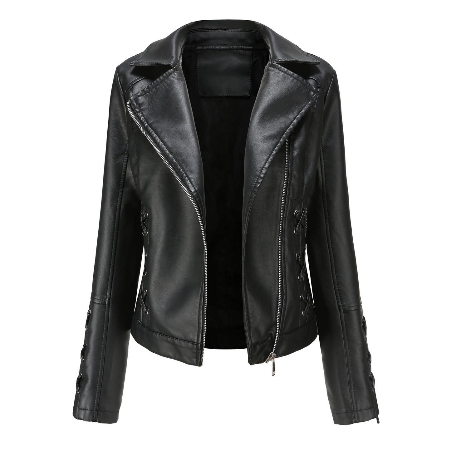 Women's Fashion Woven Leather Popular Casual Jackets