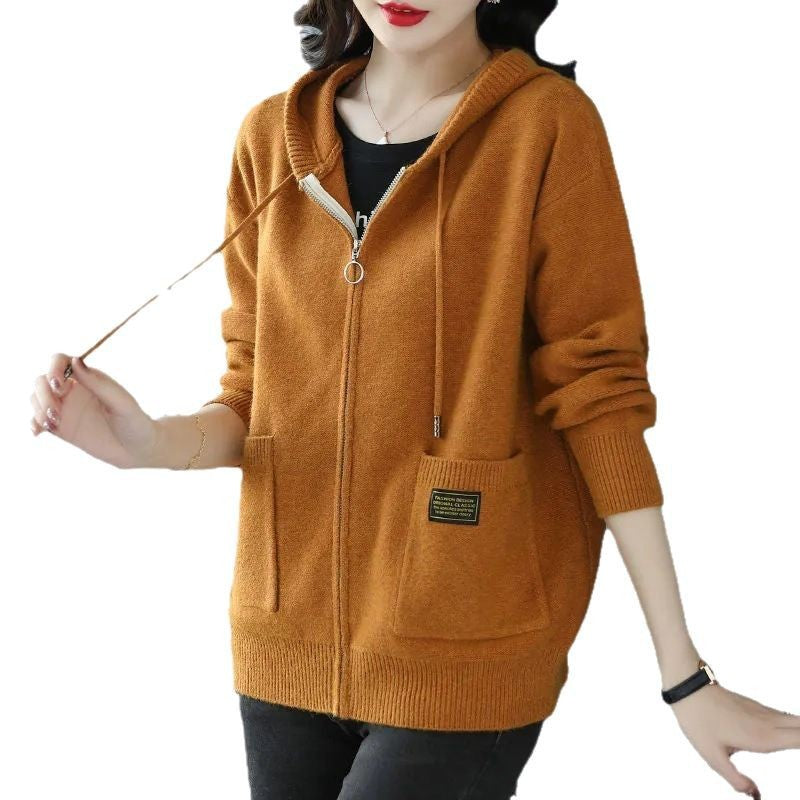 Women's Trendy Hooded Autumn Fashion Korean Outerwear Coats