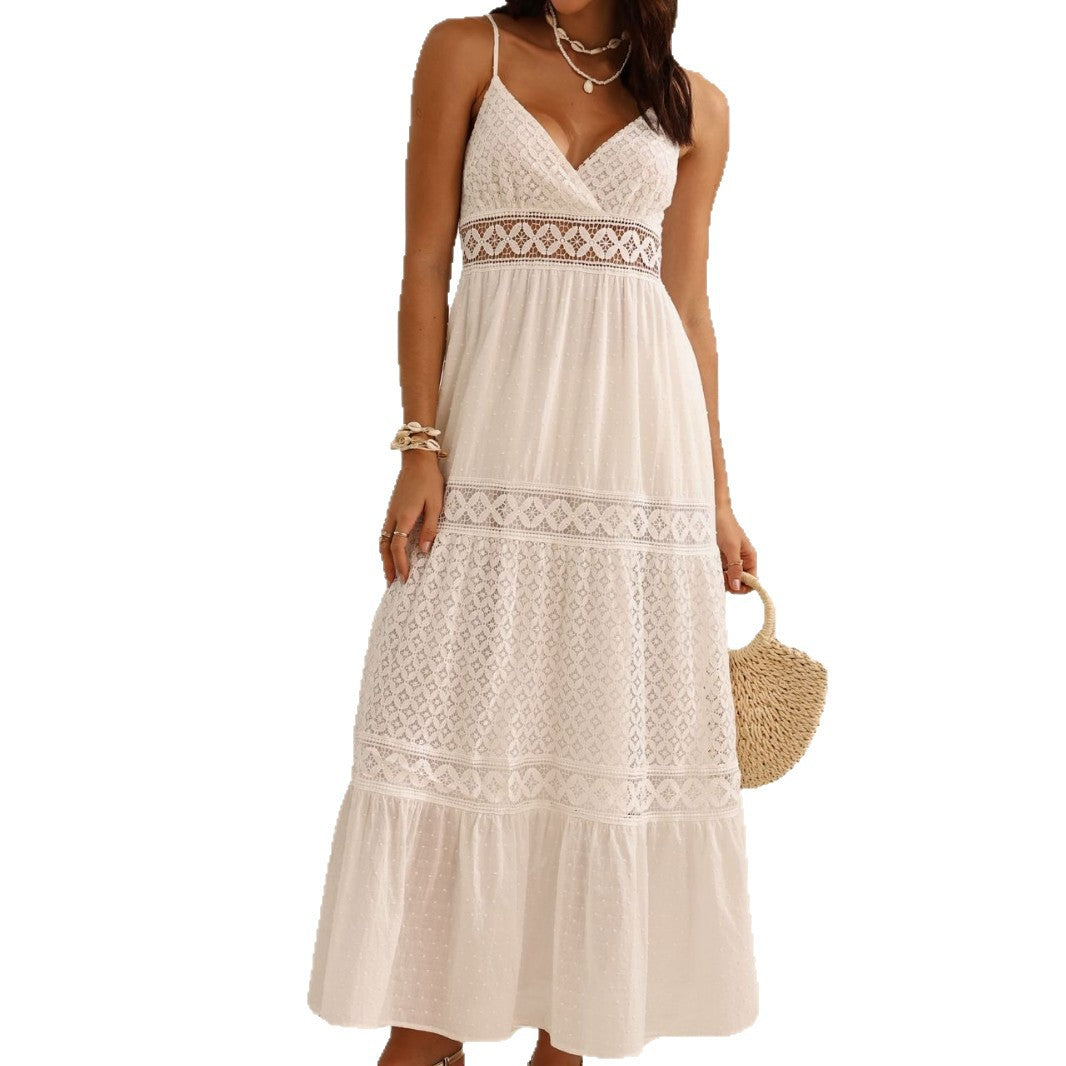Bohemian Summer Wind Sexy Lace Vacation Cotton Skirts