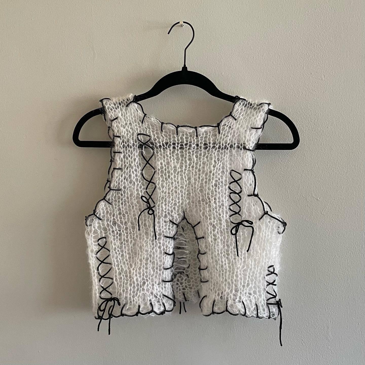 Women's Summer Sexy Irregular Contrast Color Sleeveless Knitwear