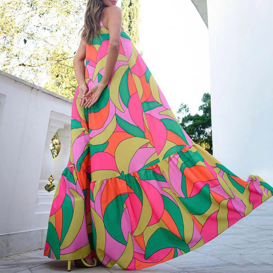 Commute Style French Long Dress Deep Dresses
