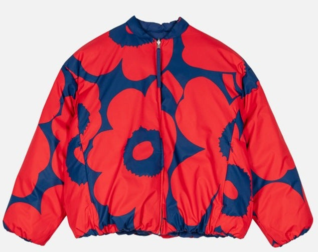 Popular Stand Collar Bomber Pattern Print Coats