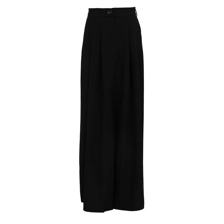 Women's Elegant High-grade Slit Black Long Fashionable Skirts