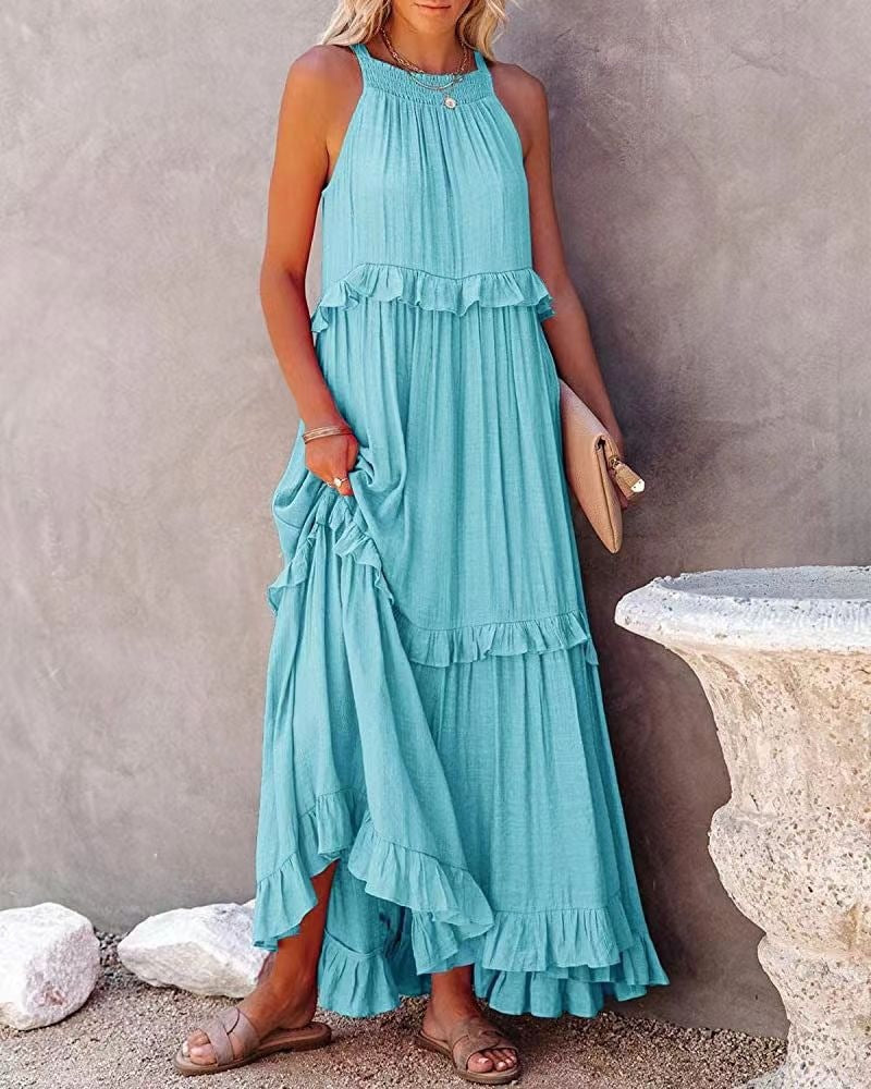 Women's Source Summer Elegant Long Floor-length Cake Dress