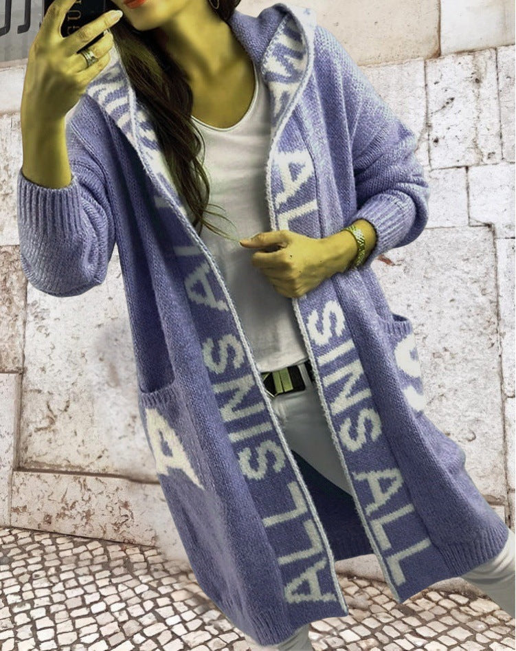 Women's Attractive Pretty Comfortable Hooded Knitted Sweaters