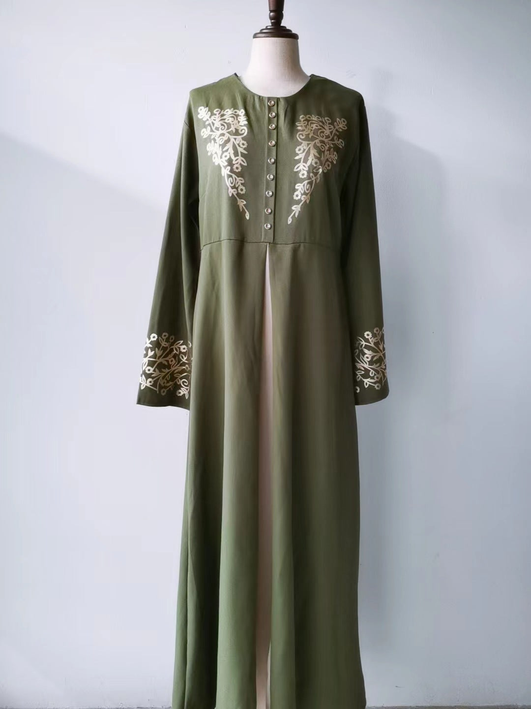 Contrast Color Slim Fit Temperament Bronzing Dresses