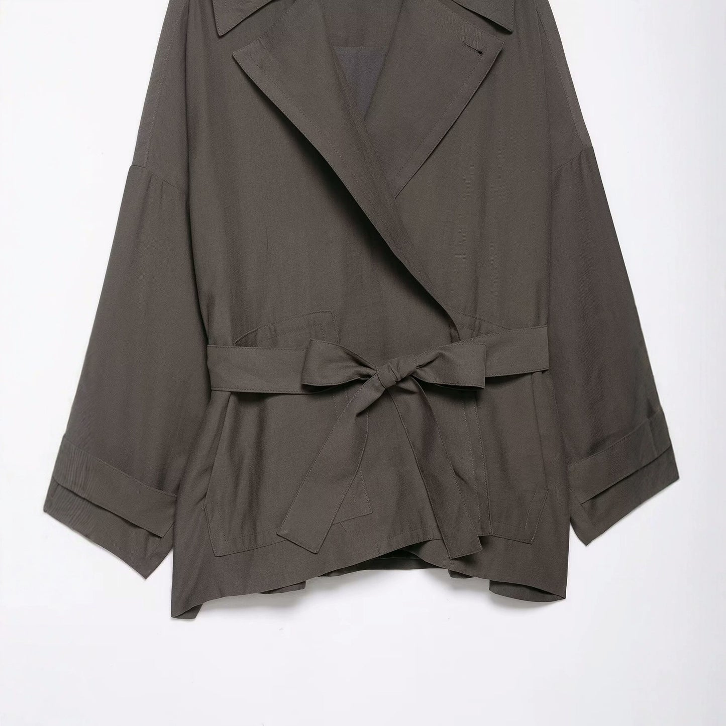 Women's Autumn Loose Casual Belt Elegant Coats