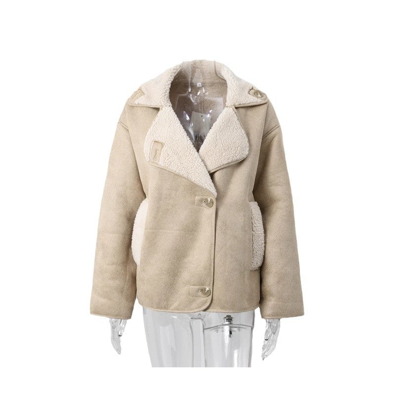 Women's Unique Loose Fur Thermal Clothes Jackets