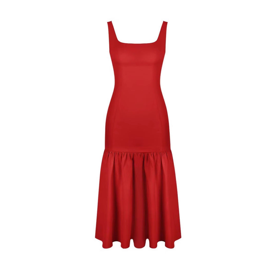 Women's Backless Loose Temperament French Popular Today Fashion Dresses