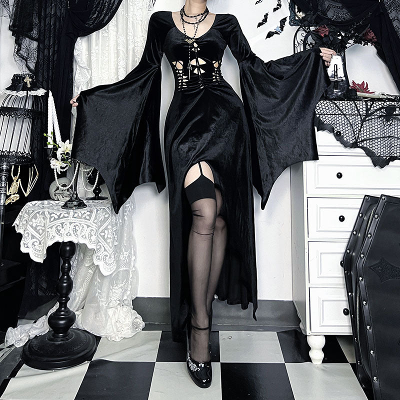 Devil Dress Asian Culture Banquet Batwing Dresses