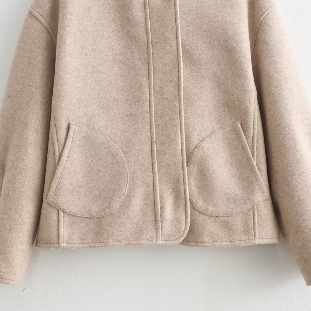 Women's Autumn Double-sided Woolen Collage Stitching Coats