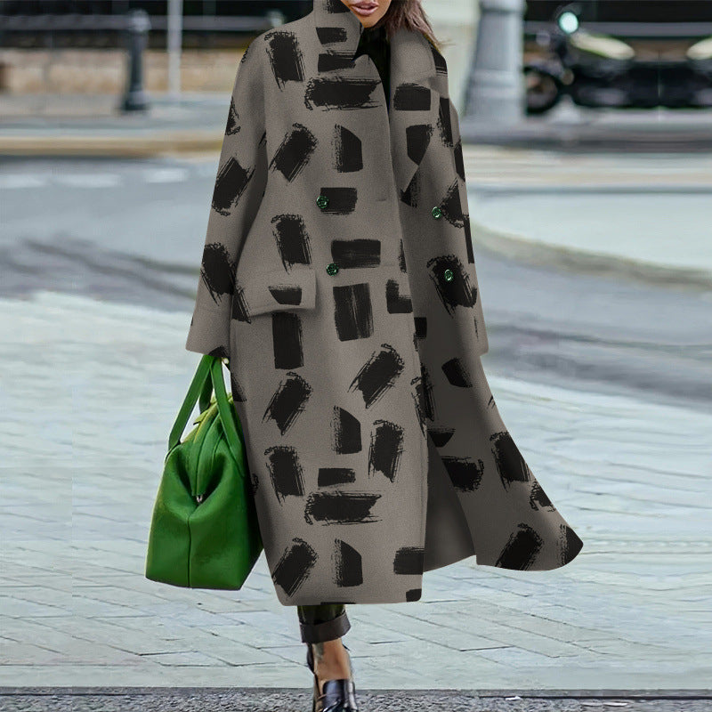 Women's Loose Winter Autumn Woolen Warm Commuting Coats