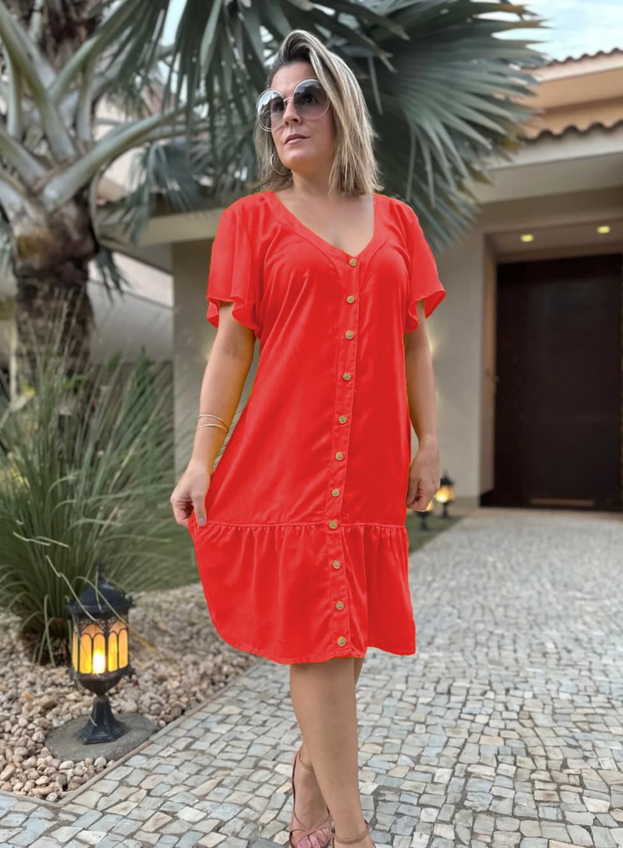 Women's Summer Solid Color Casual Holiday Dress