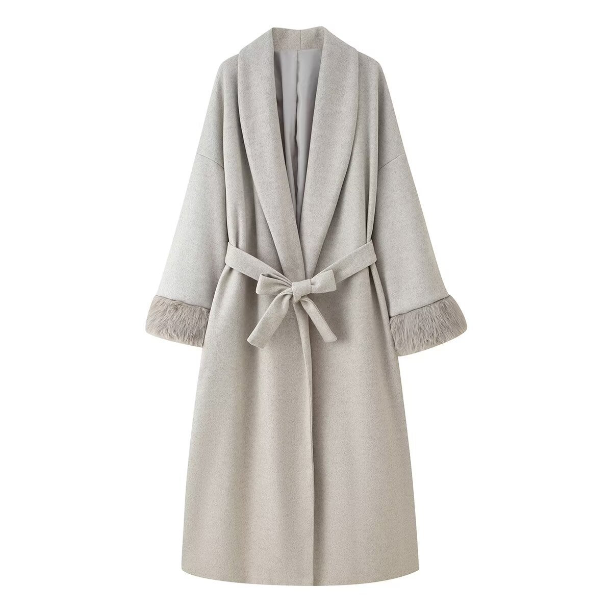 Women's Durable Trendy Beautiful Cuff Woolen Coats