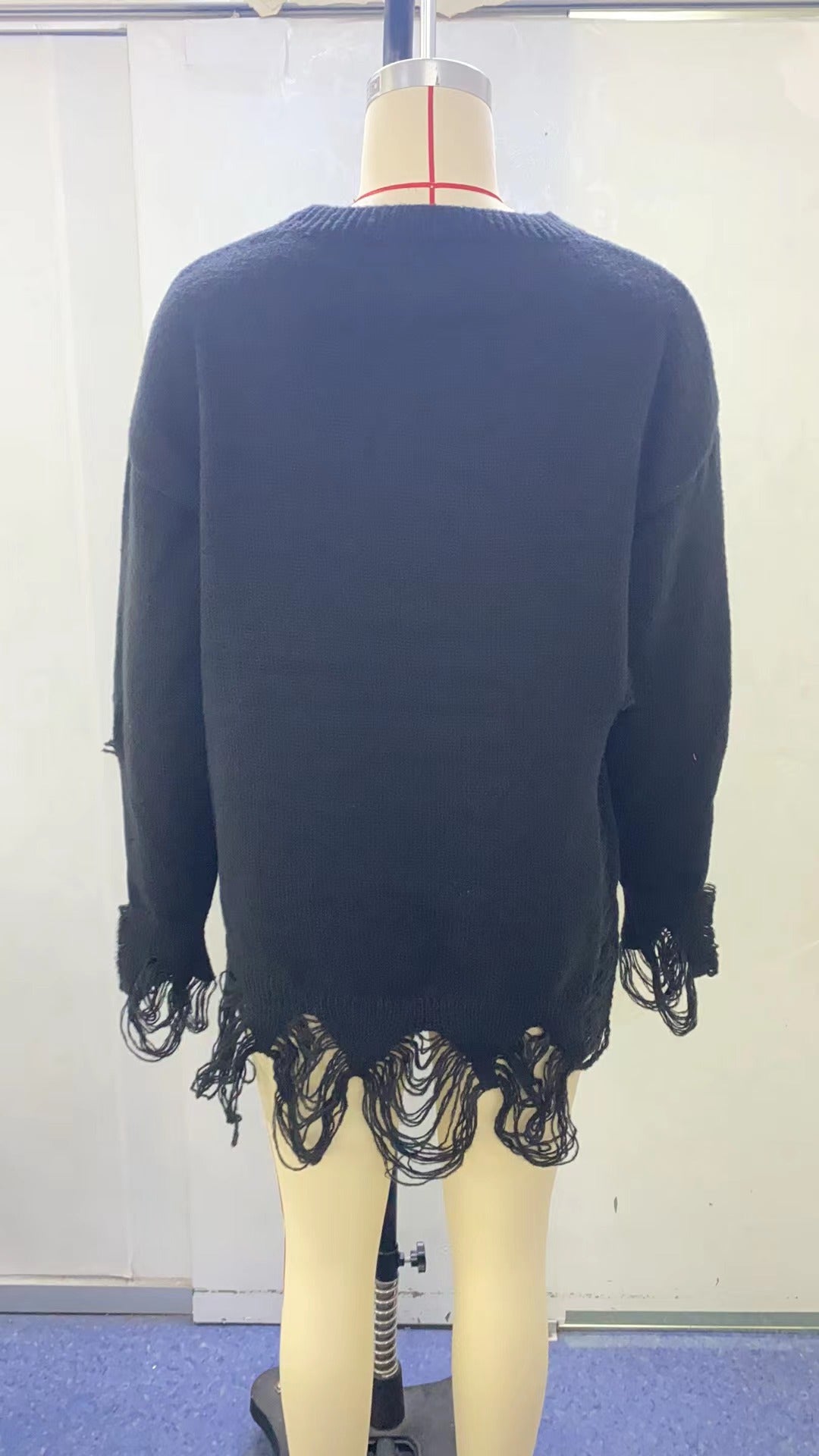 Women's Special Temperament Long Sleeve Knitted Cross Clothing