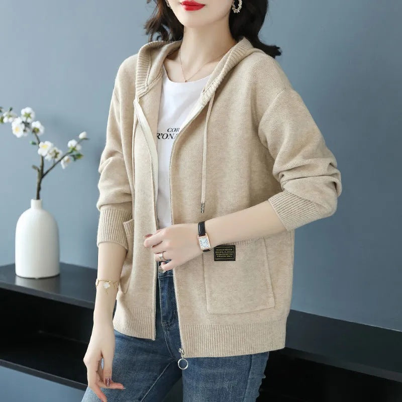 Women's Trendy Hooded Autumn Fashion Korean Outerwear Coats