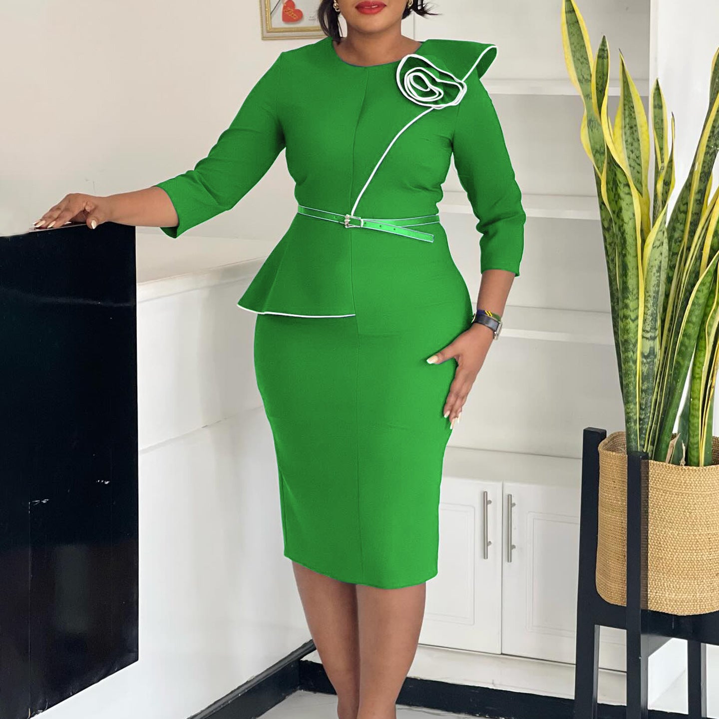 Women's Spring Fashionable Elegant Ol Pencil Sheath Dress