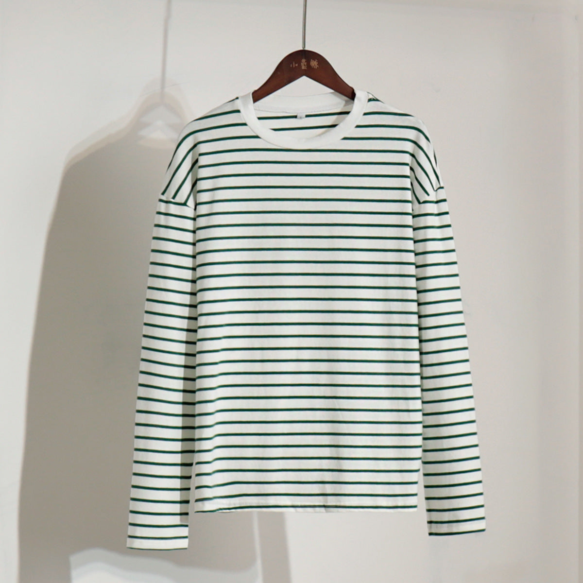 Long-sleeved Striped T-shirt Spring Trendy Wild Casual Blouses